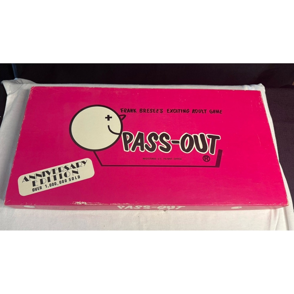 Pass-Out Games Inc. Pass-Out Board Game 25th Anniversary Edition 1971 Complete
